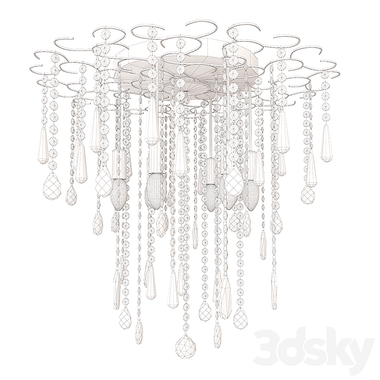 Ceiling chandelier - Skyfall 3D Model