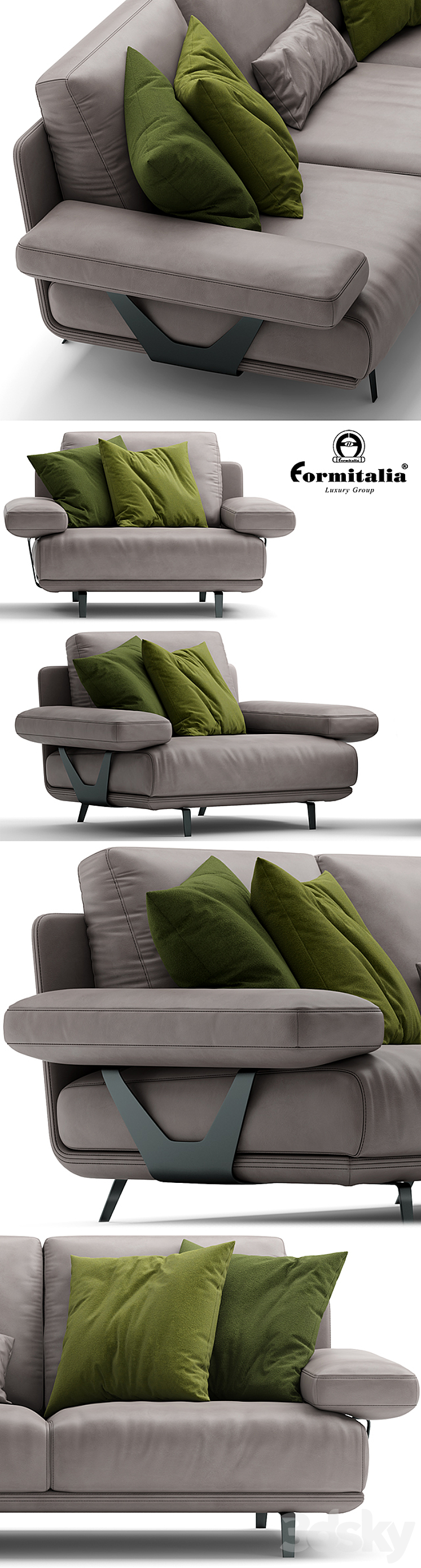 Sofa Aston Martin V127 3D Model