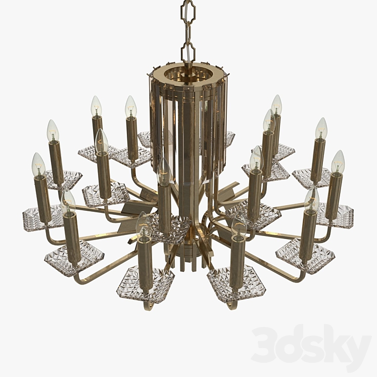 Faustig – Chandelier 63412-18 3DS Max - thumbnail 2