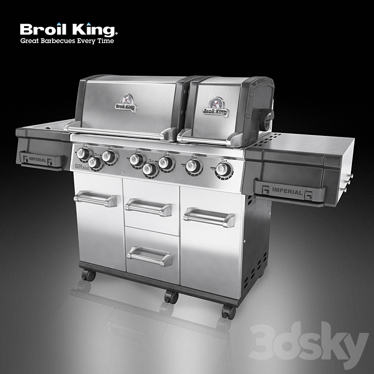 Grill Broil King IMPERIAL XL 3DS Max - thumbnail 1
