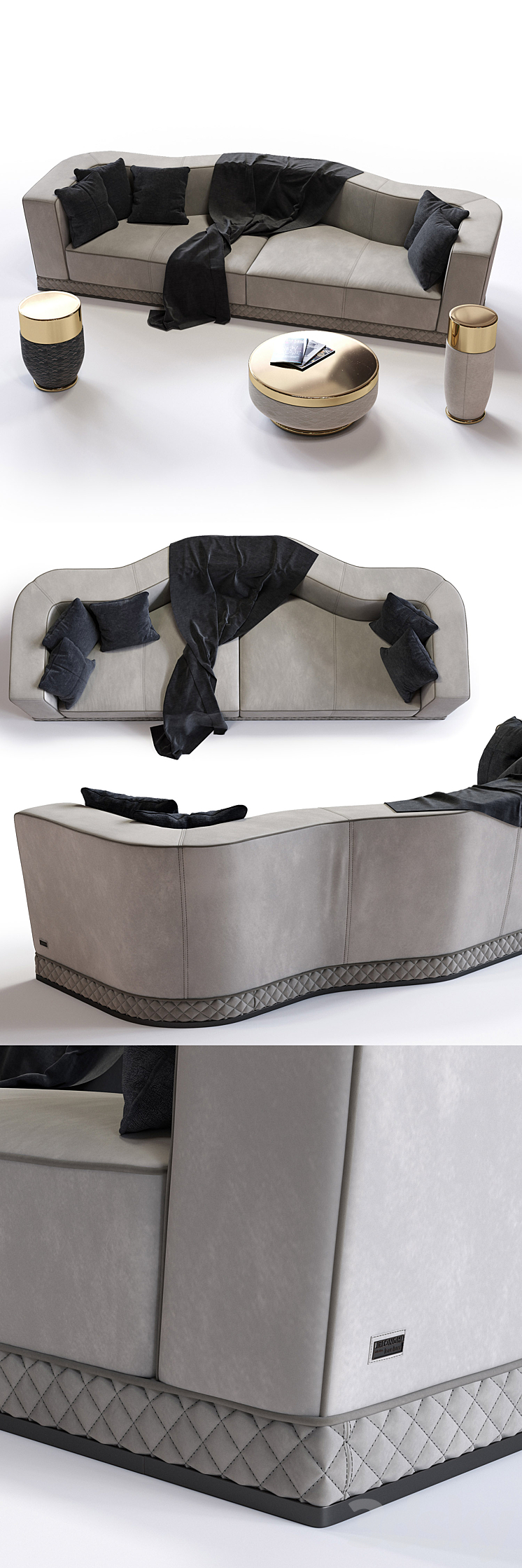 Fratelli Longhi WELLES | Double Depth sofa 3D Model