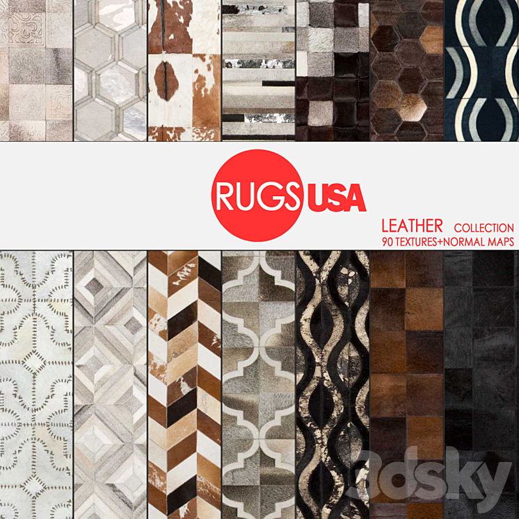 Rugs USA Leather collection 3DS Max - thumbnail 1