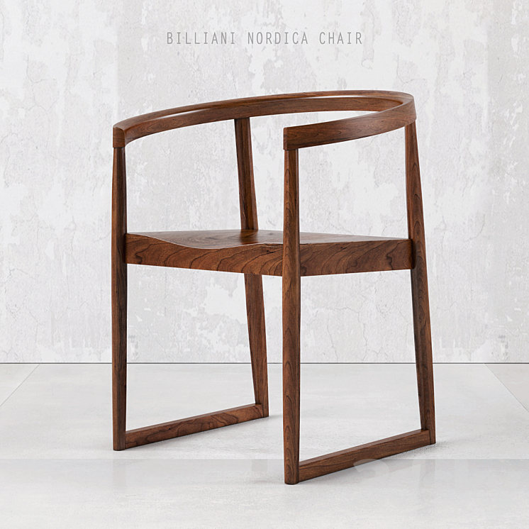Billiani Nordica Chair by Marco Ferreri 3DS Max Model - thumbnail 1