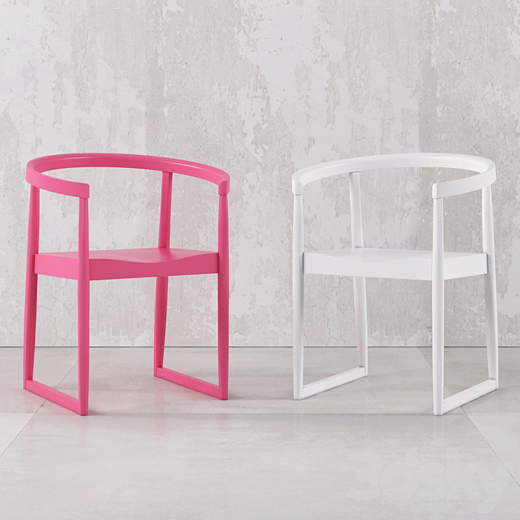 Billiani Nordica Chair by Marco Ferreri 3DS Max Model - thumbnail 2