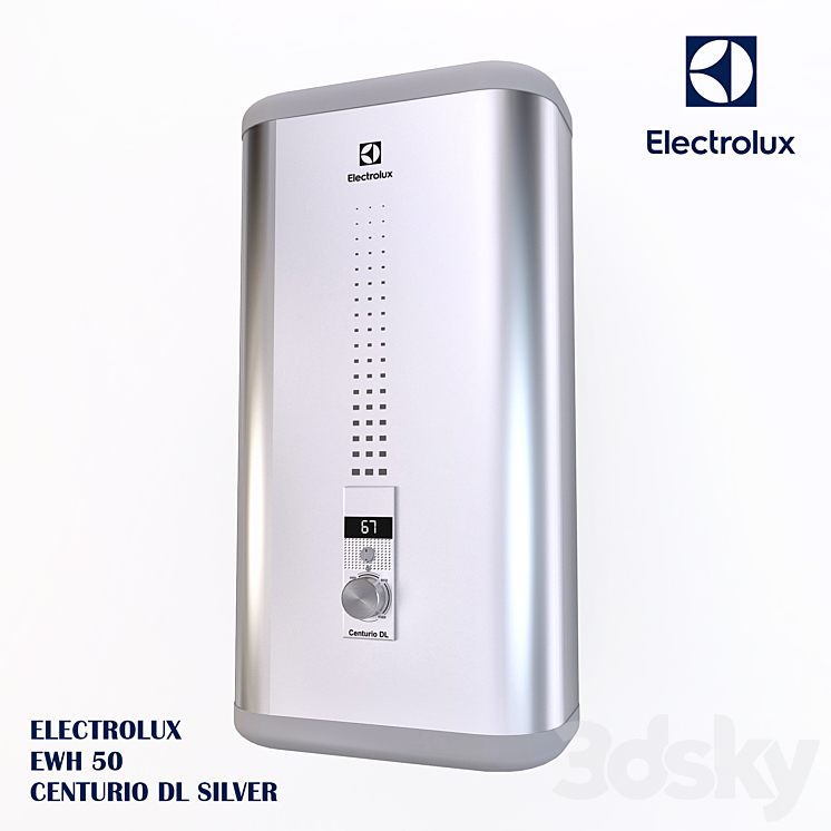 ELECTROLUX EWH 50 CENTURIO DL SILVER - Household appliance - 3D model