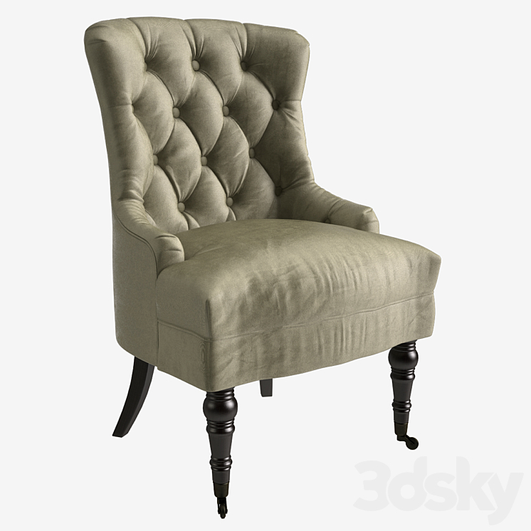 Armchair Garda Decor armchair_h98xw63xl60_art PJC098-PJ842 3DS Max - thumbnail 1