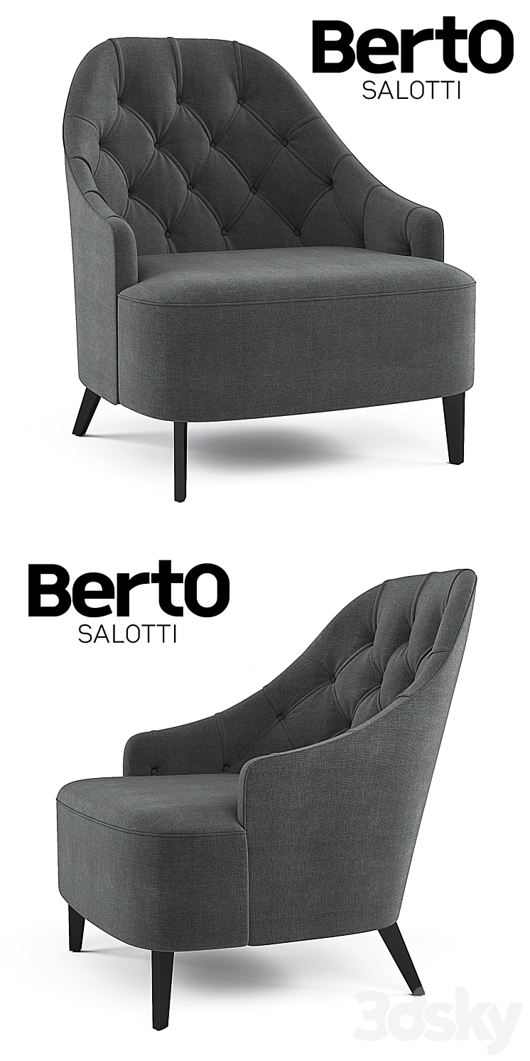 Armchair Emilia Capitonne 3D Model