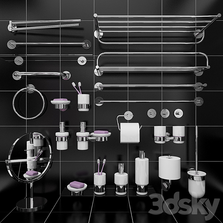Accessories Bathing room 3DS Max - thumbnail 1