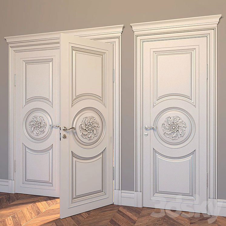 Door classical №1 3D Model