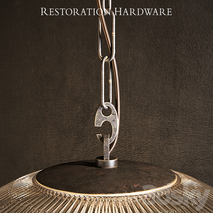 Restoration hardware prismatic globe pedant 16 inch 3D Model