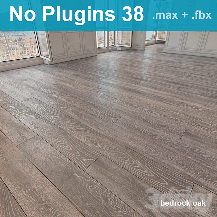Parquet 38 (without the use of plug-ins) 3DS Max - thumbnail 1