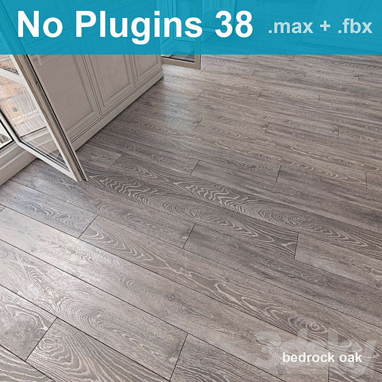 Parquet 38 (without the use of plug-ins) 3DS Max - thumbnail 2