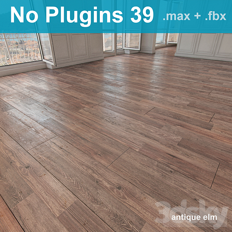Parquet 39 (without the use of plug-ins) 3DS Max - thumbnail 1