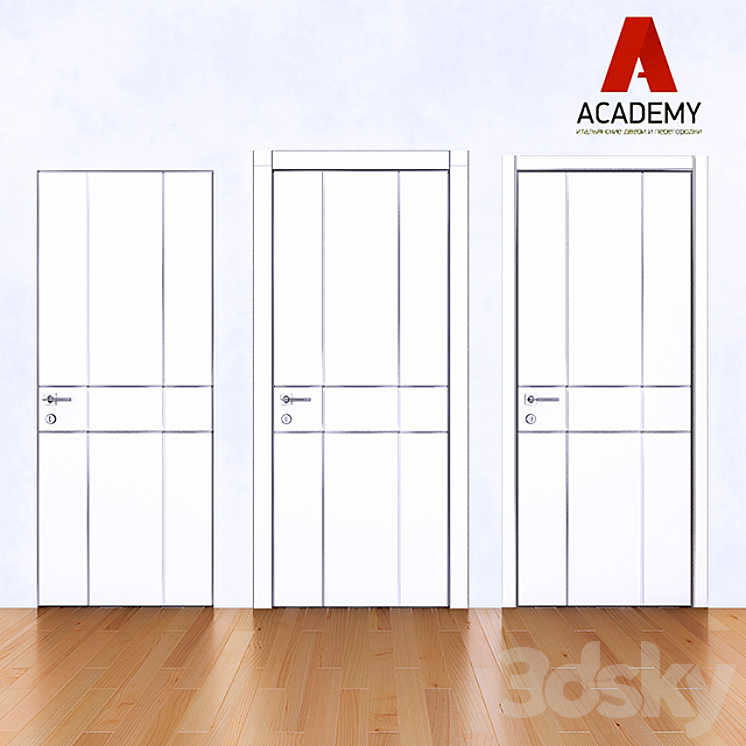 Doors_Academy_Scandi_1 3D Model
