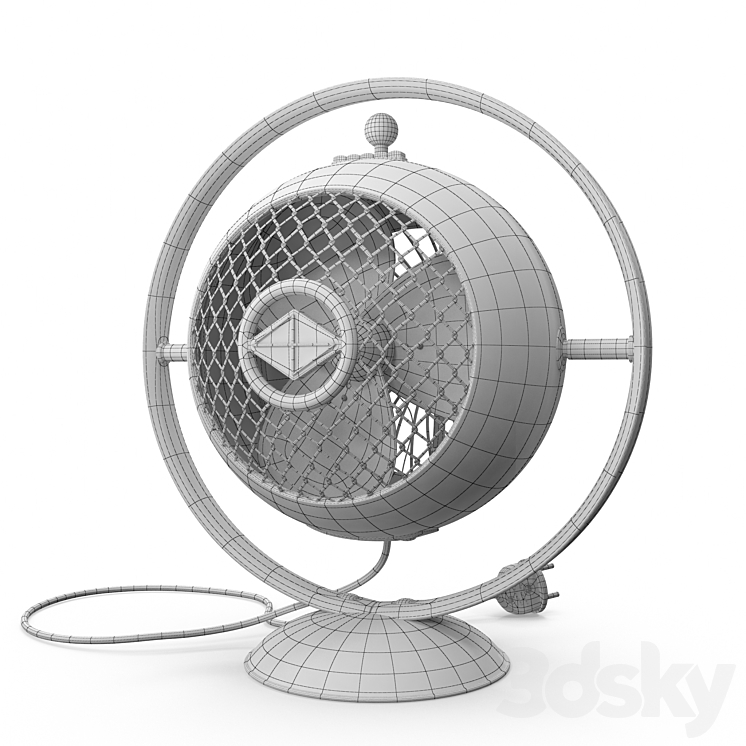 Retro fan 3D Model