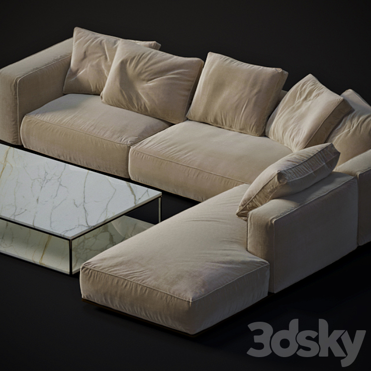 Sofa modular Grandemare 3D Model