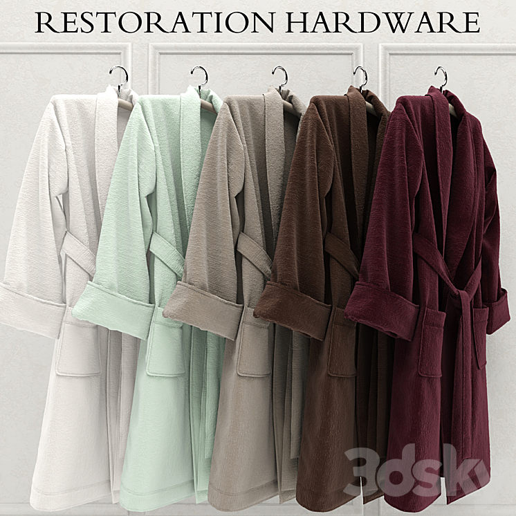 RH Holiday Luxury Plush Robes Bathroom accessories 3D model