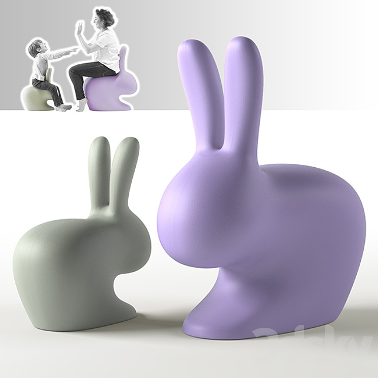 Rabbit Lamp \/ Chair 3DS Max - thumbnail 2