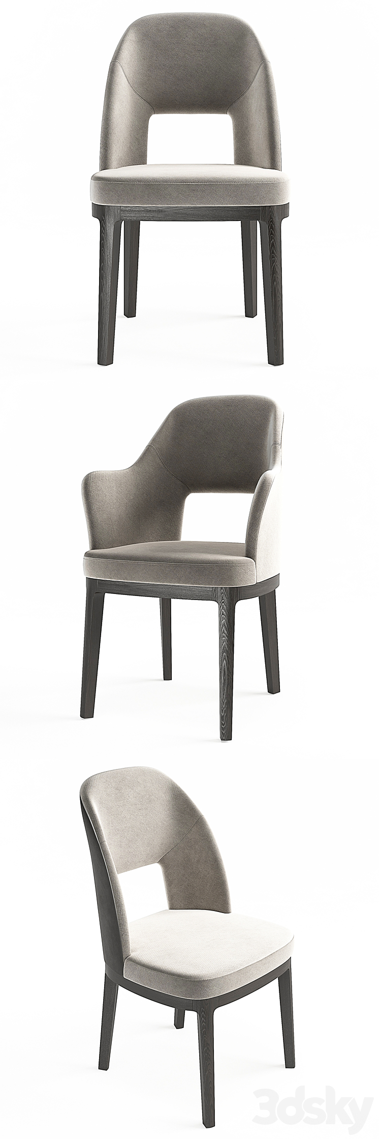 Chairs Judit Flexform 3D Model