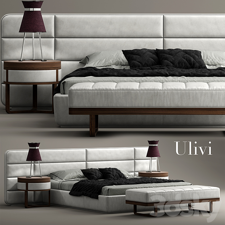 Bed ulivi MASTER 3DS Max - thumbnail 1