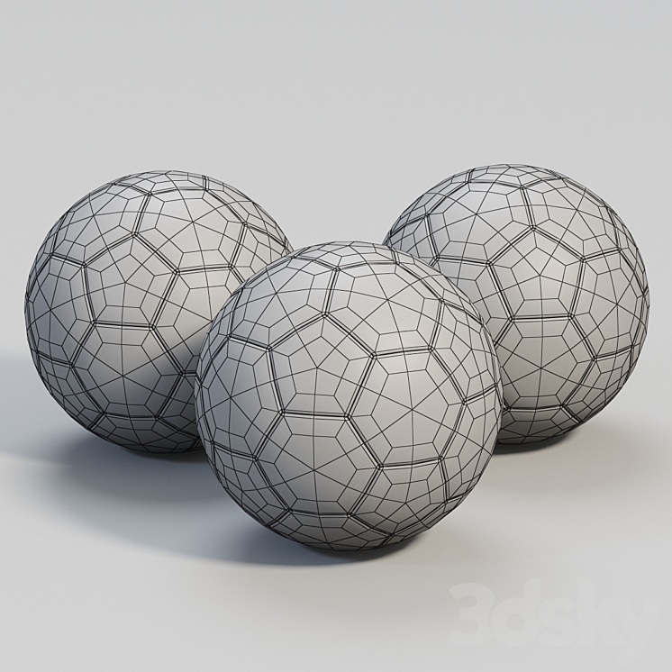 Soccer ball soccer ball 3DS Max - thumbnail 2