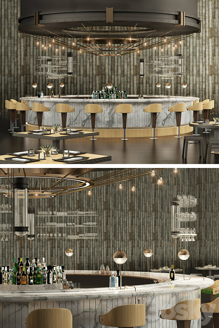 The bar 3D Model