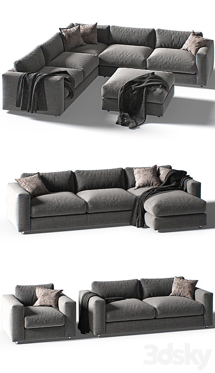 DWR Reid Sectional set 3D Model