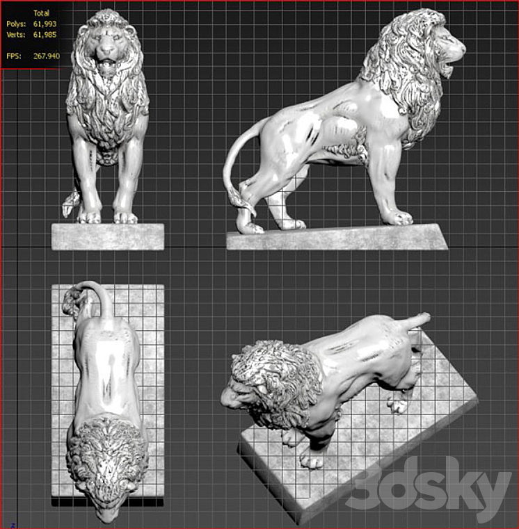 a lion 3D Model