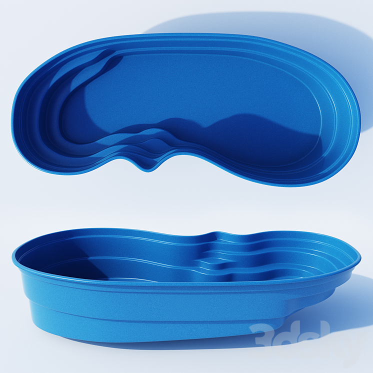 Composite Pool Monaco 3D Model