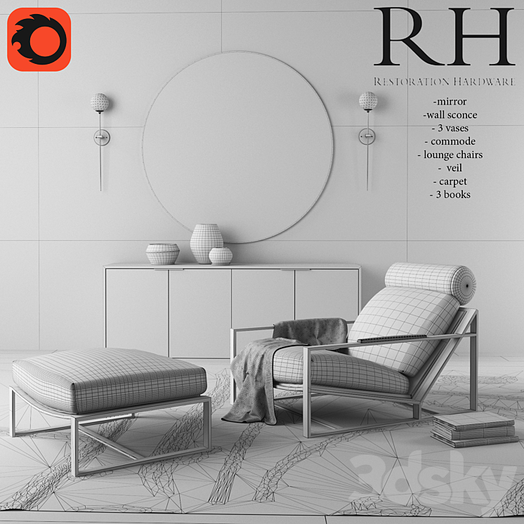Restoration Hardware Modern 3D Model