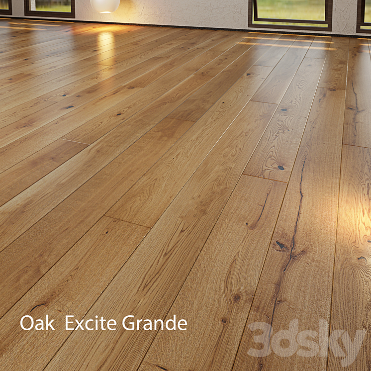 Parquet Barlinek Floorboard - Excite Grande 3D Model