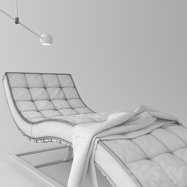 Daybed Restoration Hardware 3DS Max - thumbnail 2