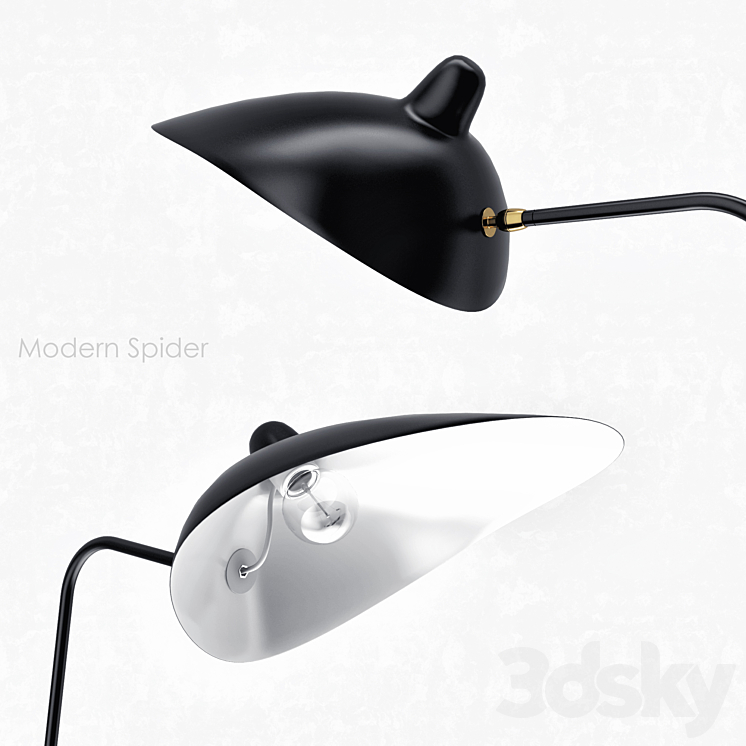 Modern Spider_floor lamp 3D Model
