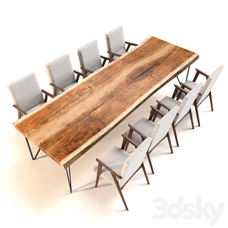 Table of slab 3DS Max - thumbnail 1