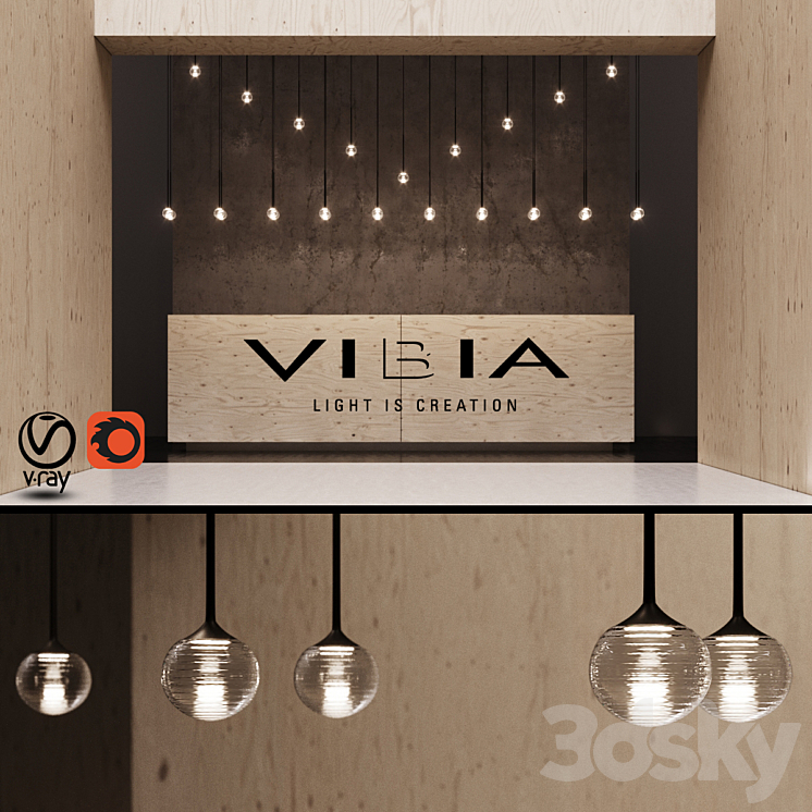 Vibia Algorithm - Pendant light - 3D model