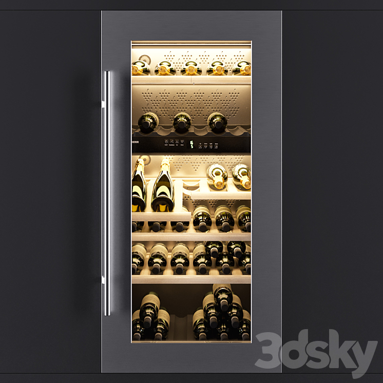 Wine Cabinet Liebherr WTEES 2053 3DS Max - thumbnail 2