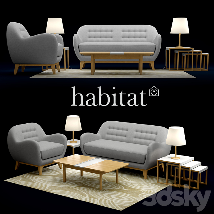 Habitat Collection: Baltazar II Elia Klio Pip Icone. 3DS Max - thumbnail 1