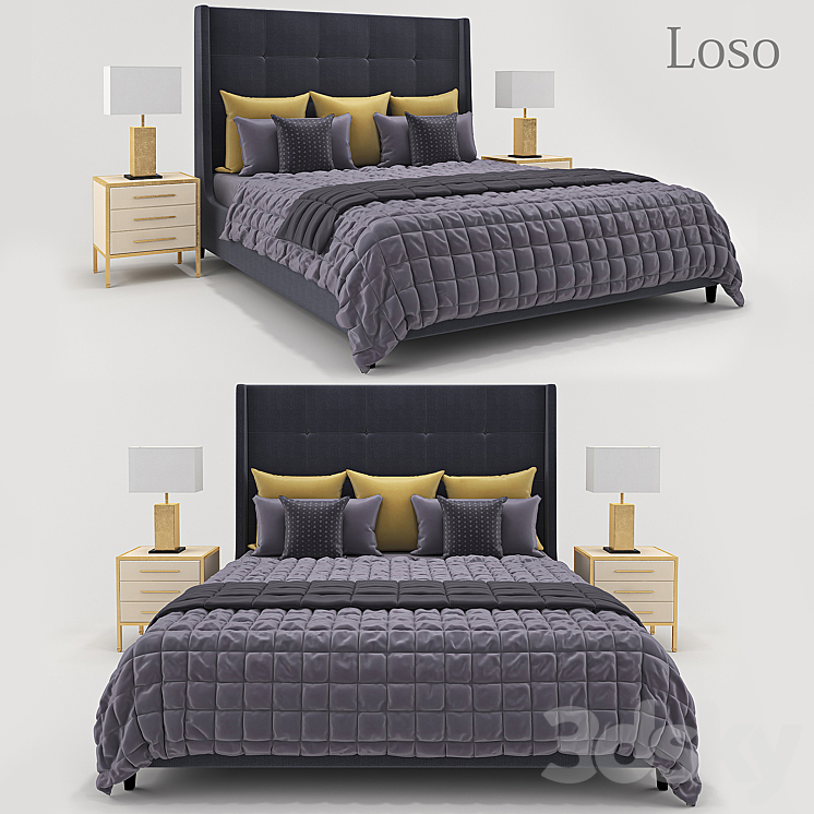 Loso_Bed 3DS Max - thumbnail 1