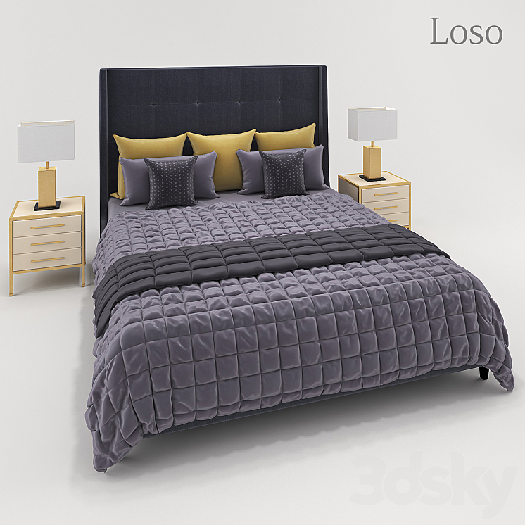 Loso_Bed 3DS Max - thumbnail 2
