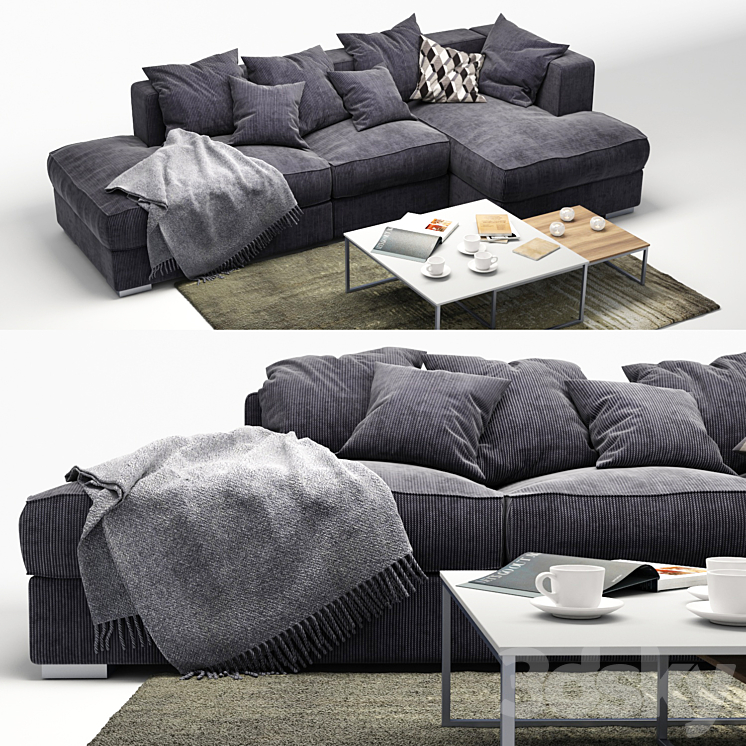 Sofa BoConcept Cenova_ugl 2 3D Model