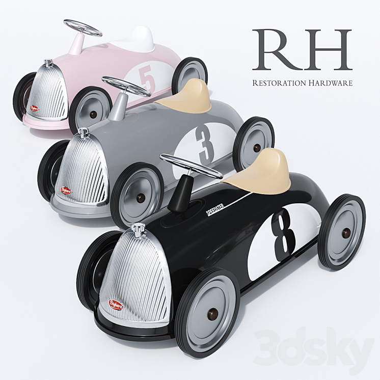 Racing machine Roadster Scoot 3DS Max - thumbnail 1