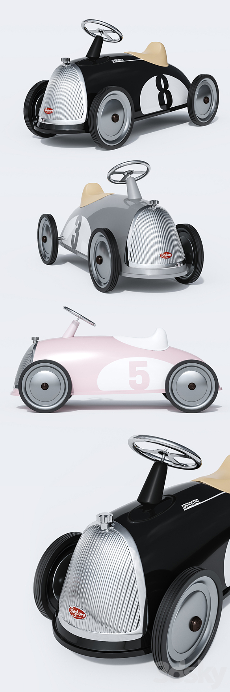 Racing machine Roadster Scoot 3DS Max - thumbnail 2