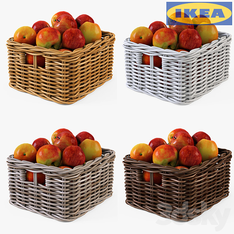 IKEA Shopping BYUHOLMA 01 with apples 3DS Max - thumbnail 1