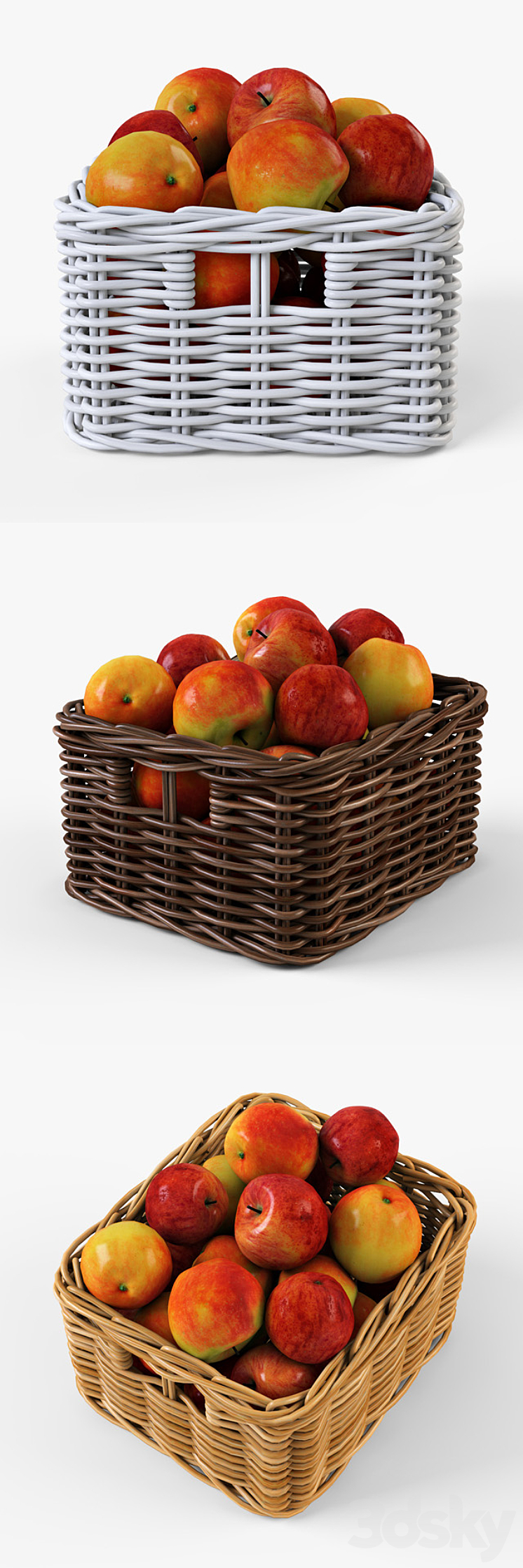 IKEA Shopping BYUHOLMA 01 with apples 3DS Max - thumbnail 2