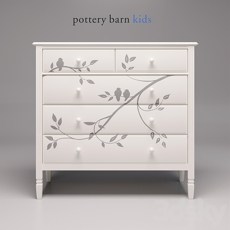 Madeline Dresser Pottery barn kids Miscellaneous 3D model