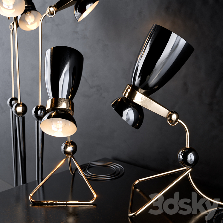 Delightfull Amy table lamp 3DS Max - thumbnail 1