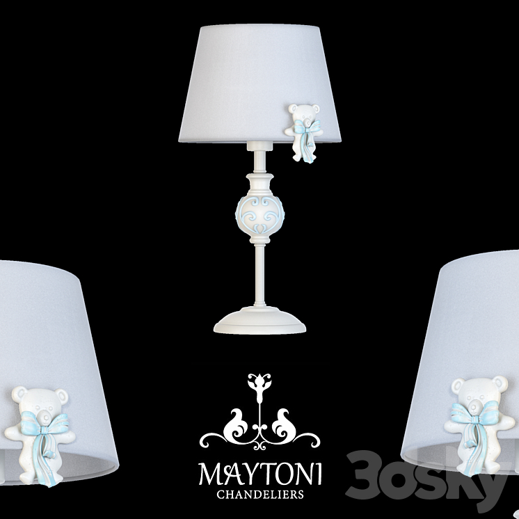 Table lamp Maytoni ARM033-11-BL 3DS Max - thumbnail 1