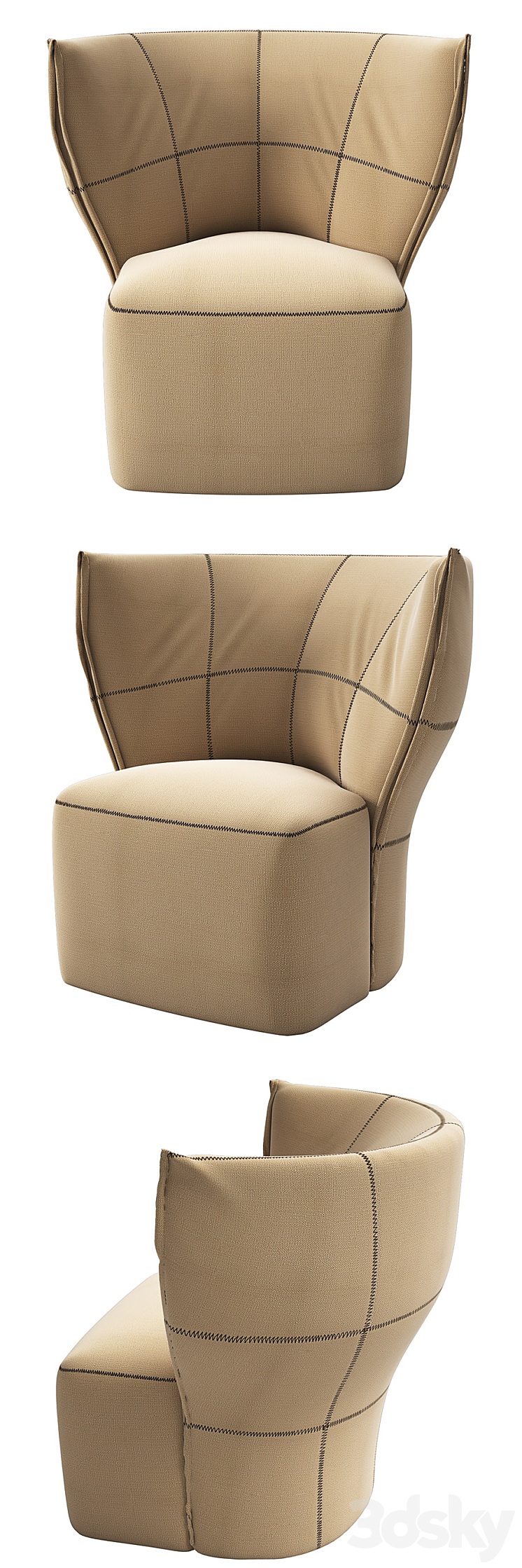 Arik Ben Simhon Armchair 3D Model