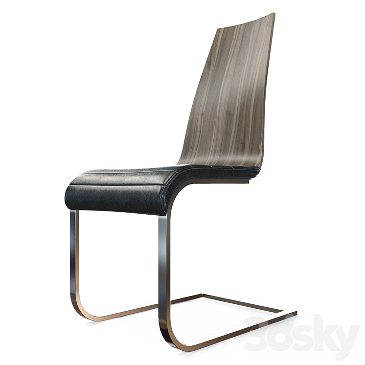 Table of solid wood 3D Model