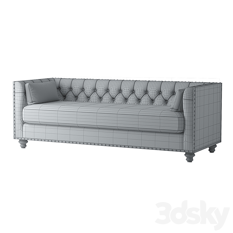 Madeline Chesterfield 3 Seater Sofa. Brosa Furniture. 3DS Max - thumbnail 2